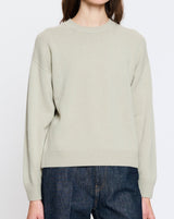 Baby Cashmere Knit Pullover in Blue Grey