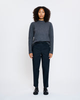 Drawstring Cropped Pant in Midnight