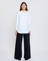 Rounded Collar Shirt in White