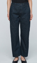 Twisted Pants in Denim Indigo