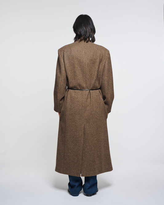Dhani Coat in Brown Grass