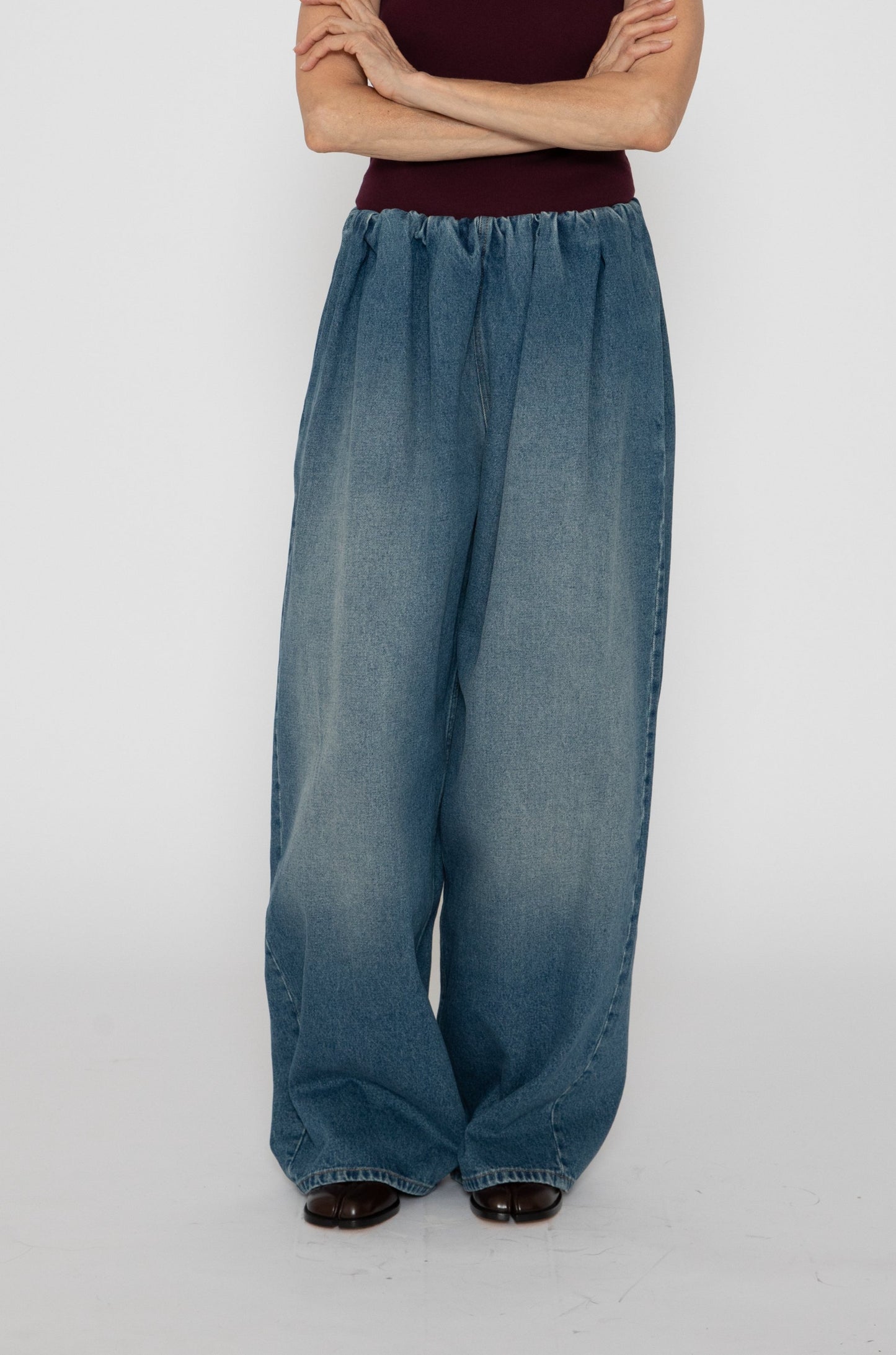 Waistband Pants in Denim