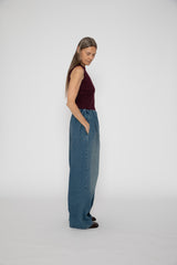 Waistband Pants in Denim