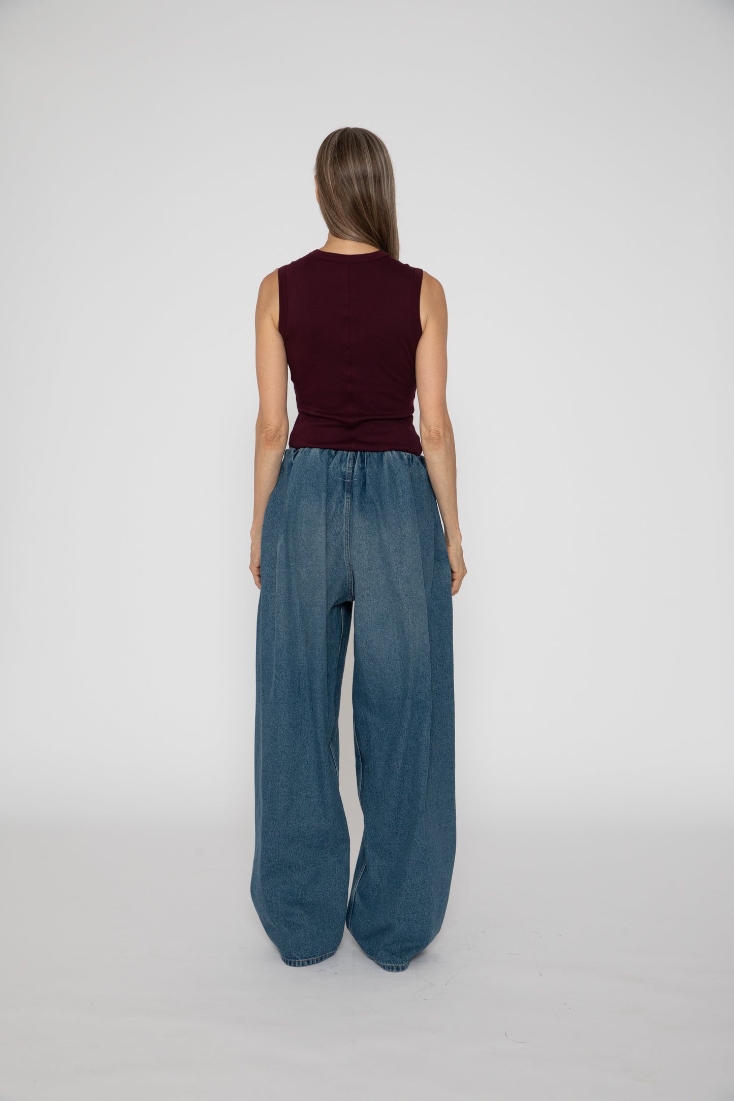 Waistband Pants in Denim