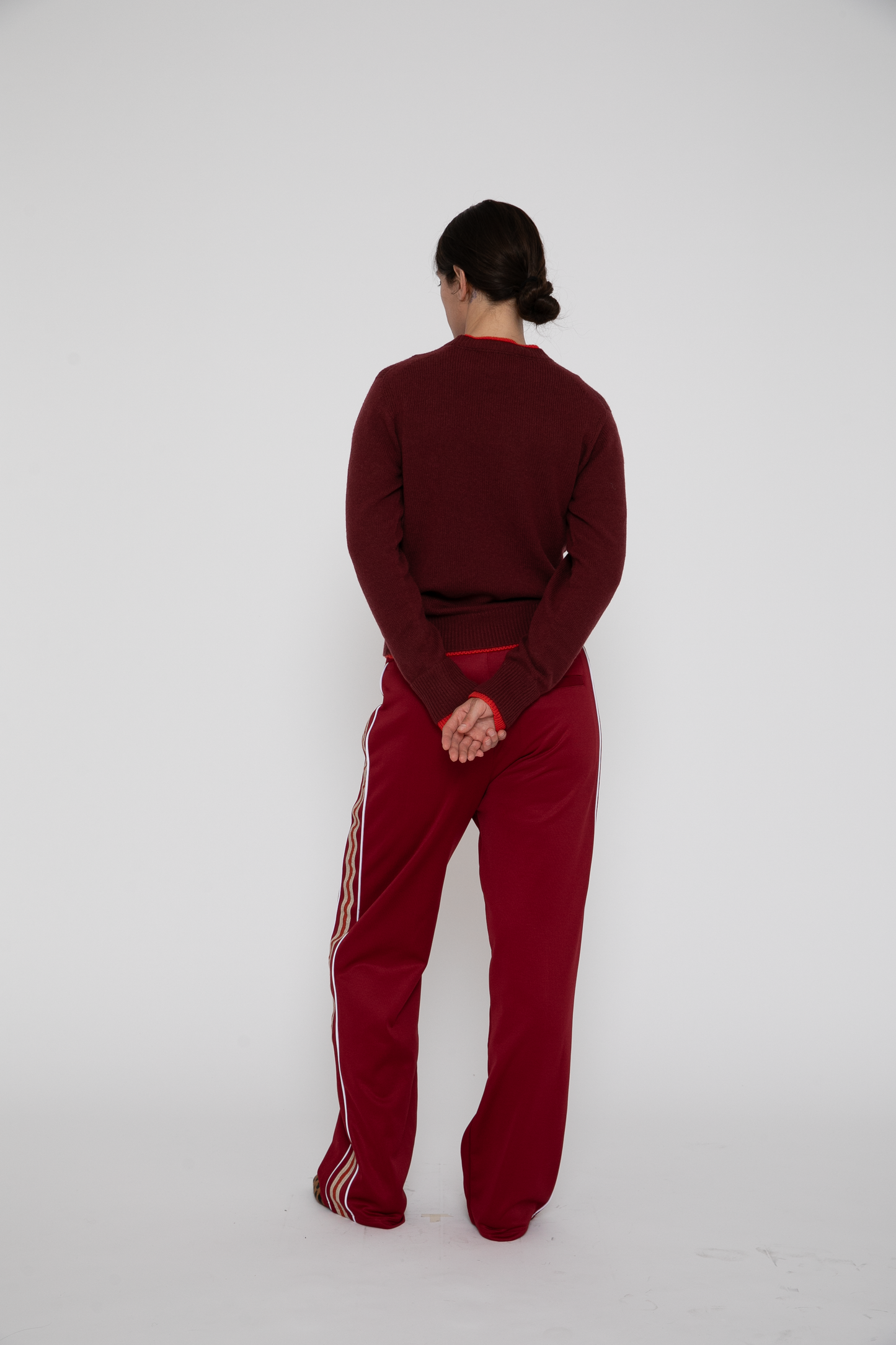 Steady Knit Top in Burgundy/Red