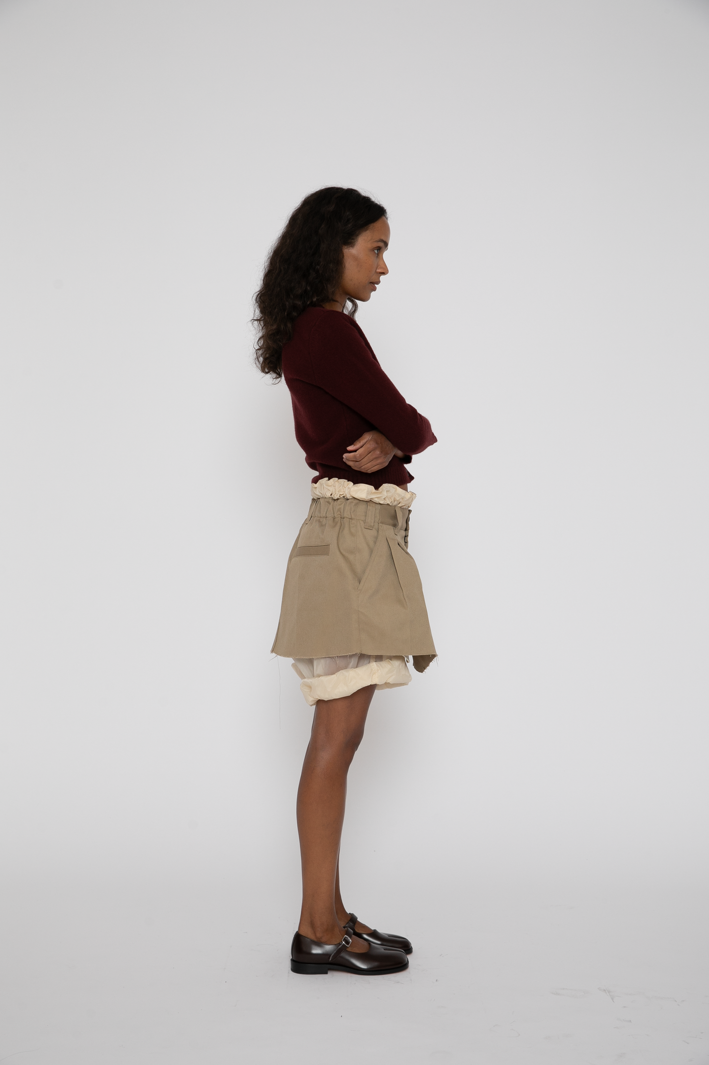 Short Skirt in Camel/Butter