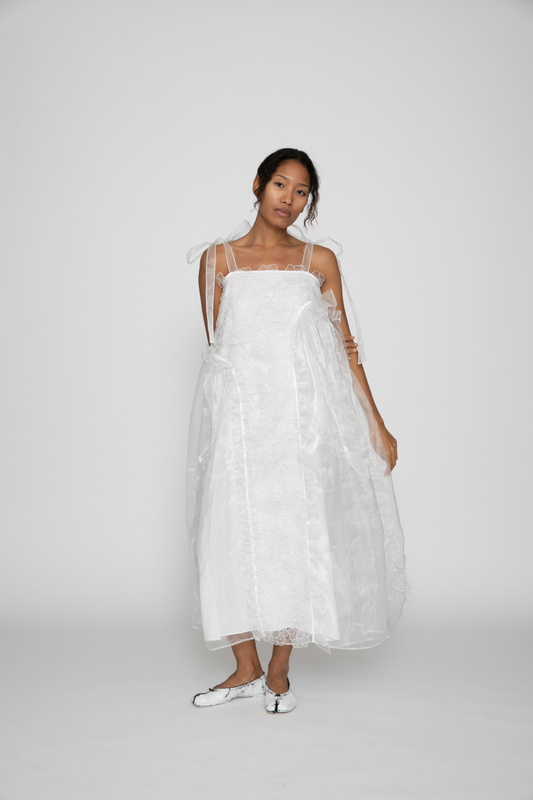 Oswald Dress in White