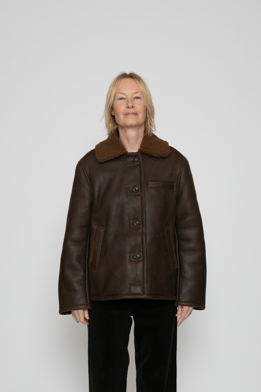 Alaska Jacket in Rustic Shearling