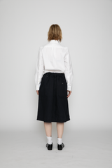 Panelled Scout Skirt in Ink