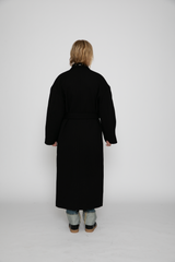 Court Coat in Black Bedford