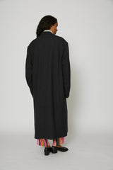 Maxi DB Coat in Anthracite