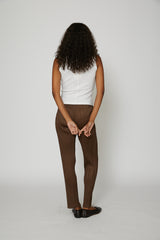 New Colorful Basics Pants in Brown