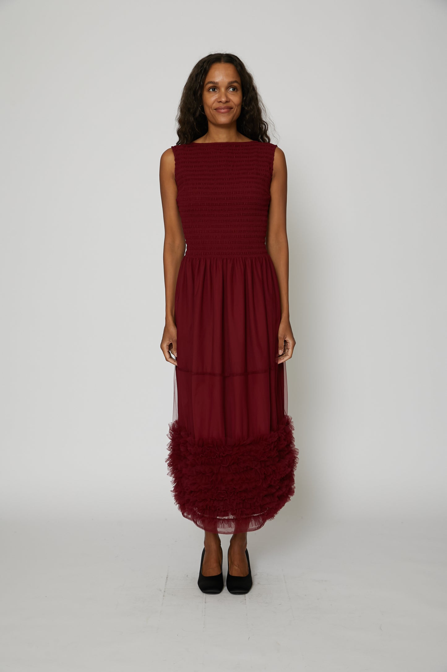 Misty Dress in Burgundy