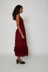 Misty Dress in Burgundy