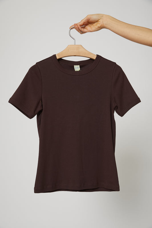 Car Tee in Choco Plum