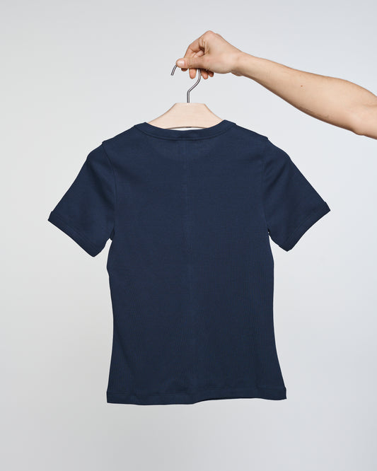 Car Tee in Navy